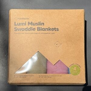 KeaBabies Lumi Muslin Swaddle Blankets 0-12 Months NEW